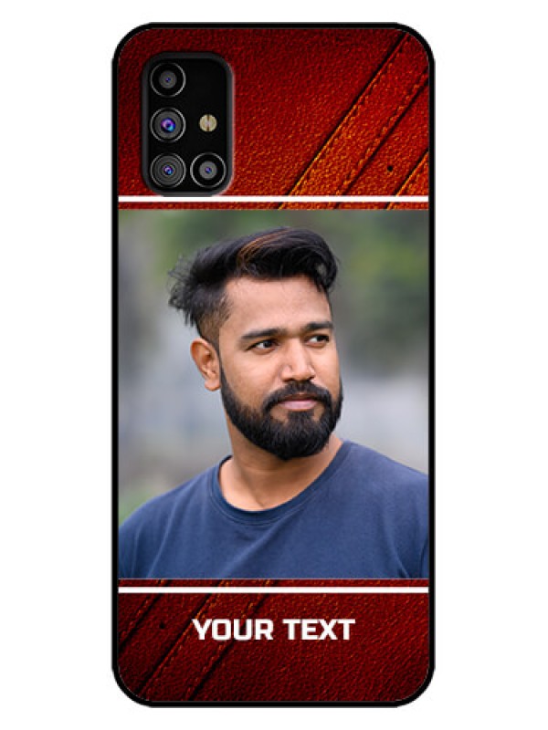 Custom Galaxy M31s Custom Metal Phone Case - Leather Phone Case Design