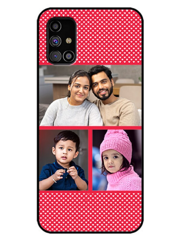 Custom Galaxy M31s Custom Metal Phone Case - Bulk Photo Upload Design