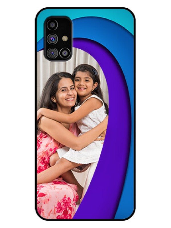 Custom Galaxy M31s Custom Metal Phone Case - Simple Pattern Design