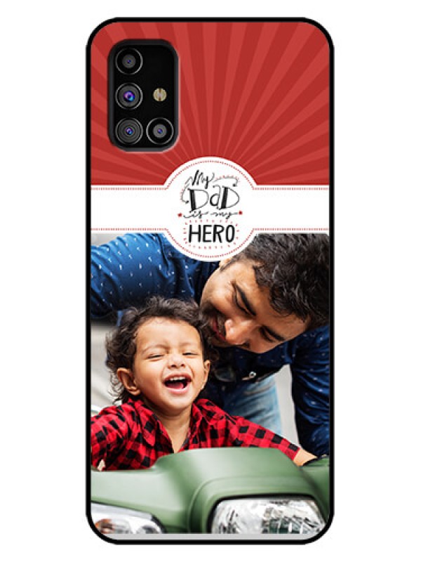 Custom Galaxy M31s Custom Metal Phone Case - My Dad Hero Design