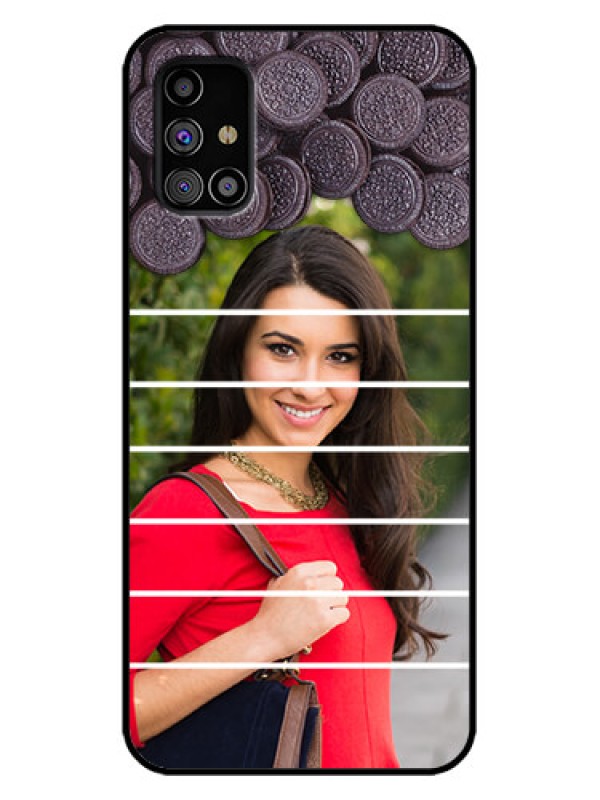 Custom Galaxy M31s Custom Metal Phone Case - With Oreo Biscuit Design