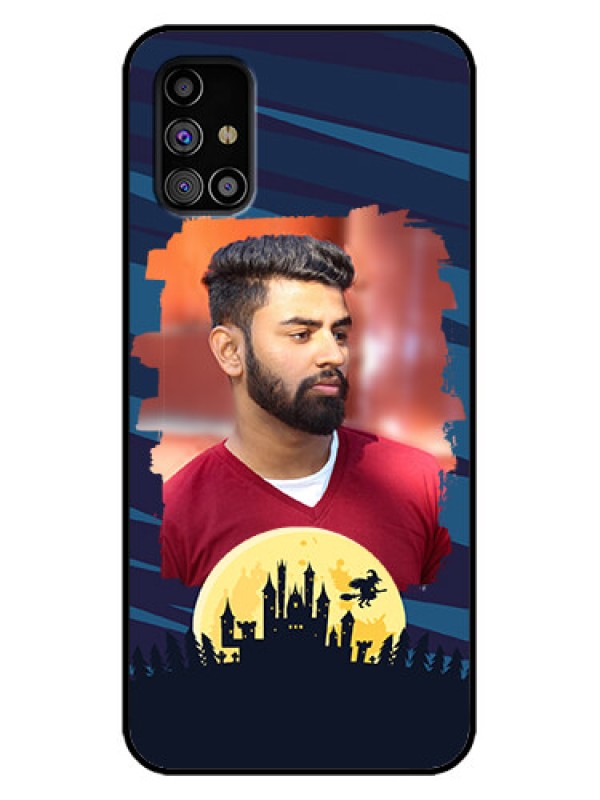 Custom Galaxy M31s Custom Metal Phone Case - Halloween Witch Design