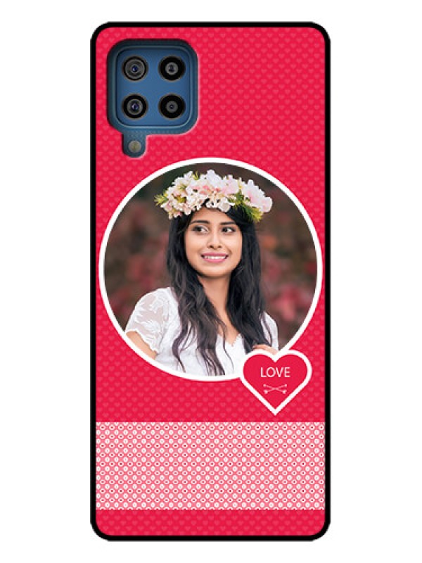 Custom Galaxy M32 4G Prime Edition Custom Metal Phone Case - Pink Color Pattern Design