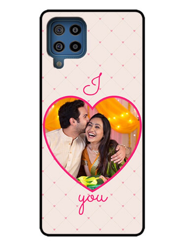 Custom Galaxy M32 4G Prime Edition Custom Metal Phone Case - Heart Shape Design