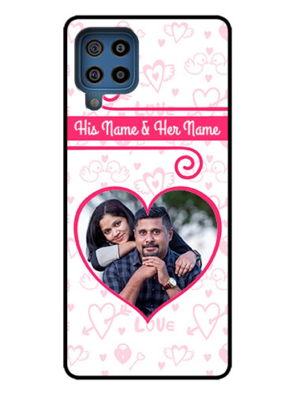 Custom Galaxy M32 4G Prime Edition Custom Metal Phone Case - Heart Shape Love Design