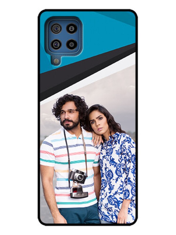 Custom Galaxy M32 4G Prime Edition Custom Metal Phone Case - Simple Pattern Photo Upload Design