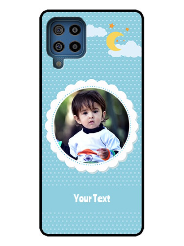 Custom Galaxy M32 4G Prime Edition Custom Metal Phone Case - Violet Pattern Design