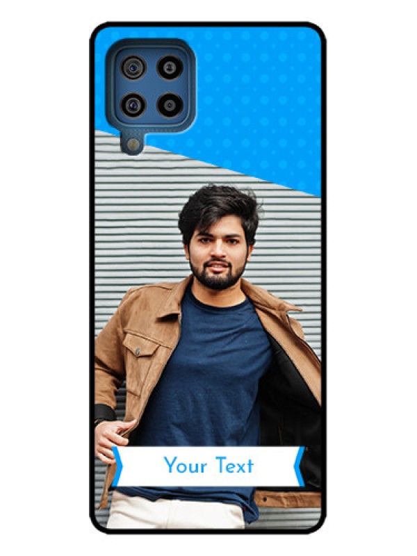 Custom Galaxy M32 4G Prime Edition Custom Metal Phone Case - Simple Blue Color Design