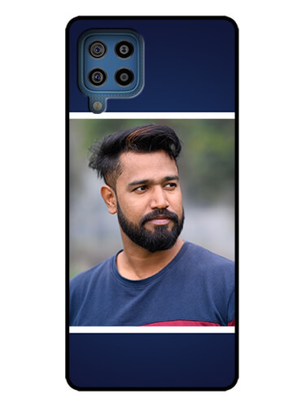 Custom Galaxy M32 4G Prime Edition Custom Metal Phone Case - Simple Royal Blue Design