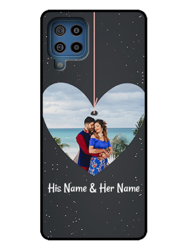 Custom Galaxy M32 4G Prime Edition Custom Metal Phone Case - Hanging Heart Design