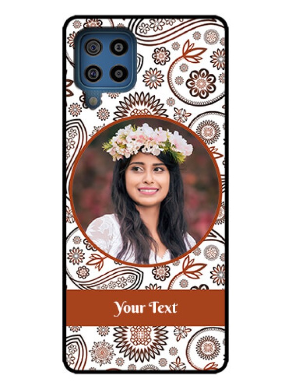 Custom Galaxy M32 4G Prime Edition Custom Metal Phone Case - Abstract Flower Design