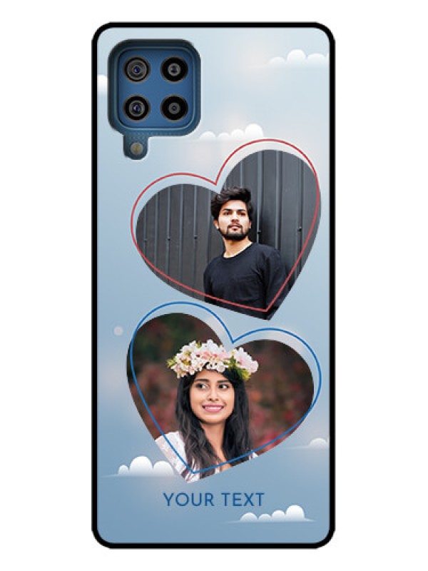 Custom Galaxy M32 4G Prime Edition Custom Metal Phone Case - Blue Color Couple Design