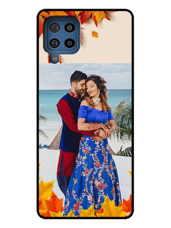 Custom Galaxy M32 4G Prime Edition Custom Metal Phone Case - Autumn Maple Leaves Design