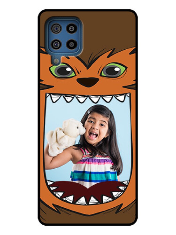Custom Galaxy M32 4G Prime Edition Custom Metal Phone Case - Owl Monster Back Case Design