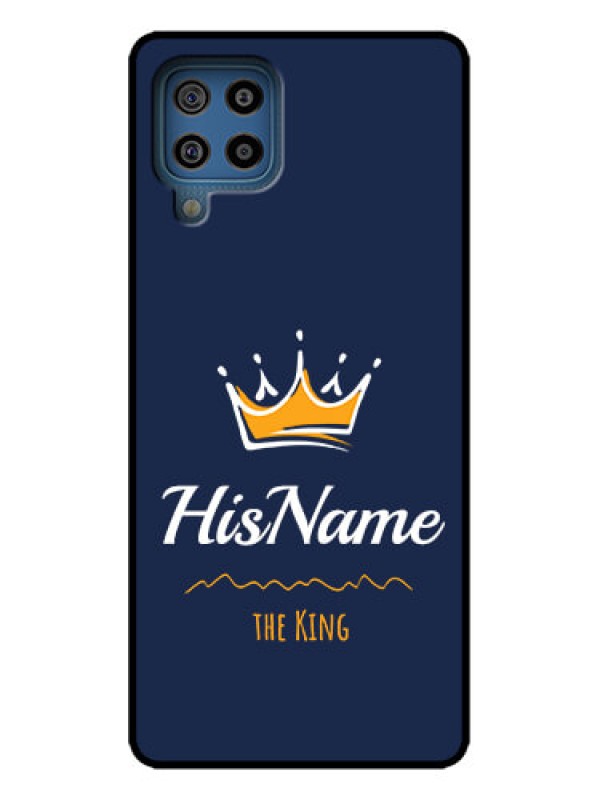 Custom Galaxy M32 4G Prime Edition Custom Metal Phone Case - King With Name Design