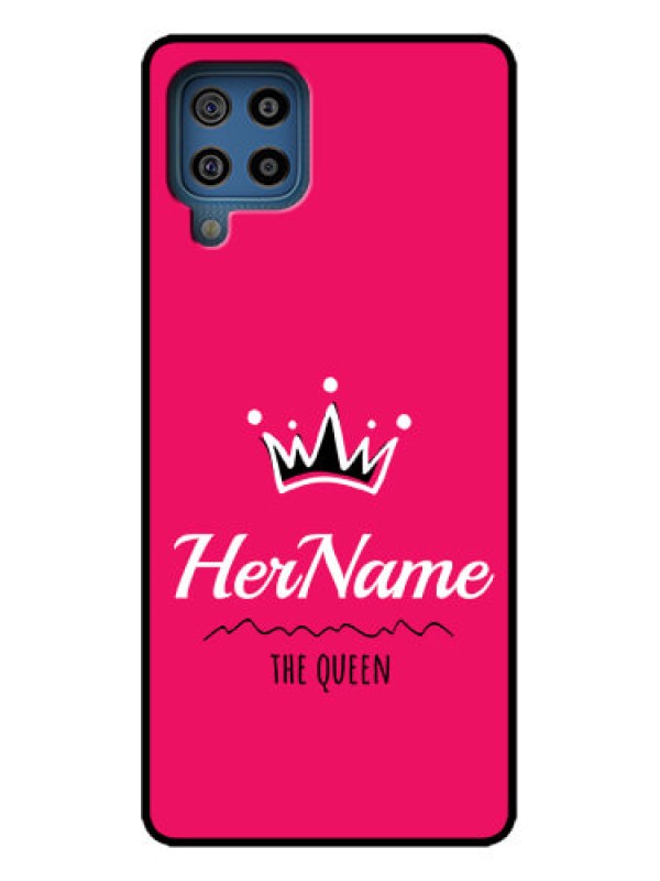 Custom Galaxy M32 4G Prime Edition Custom Metal Phone Case - Queen With Name Design