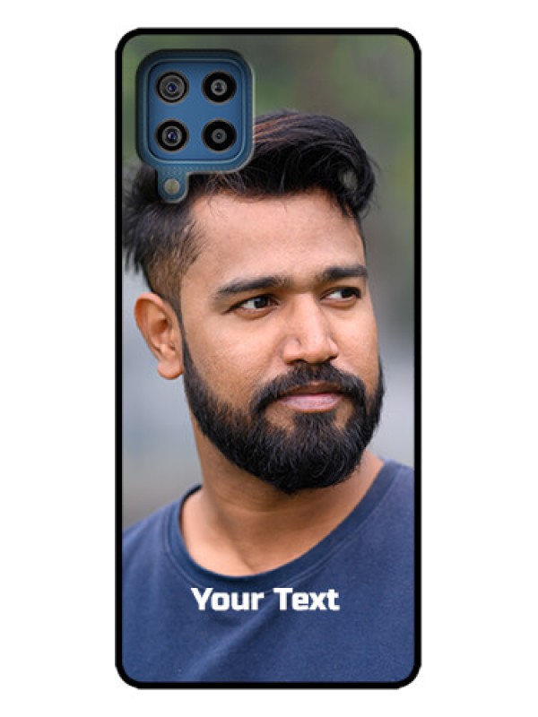 Custom Galaxy M32 4G Prime Edition Custom Metal Phone Case - Photo With Text Design