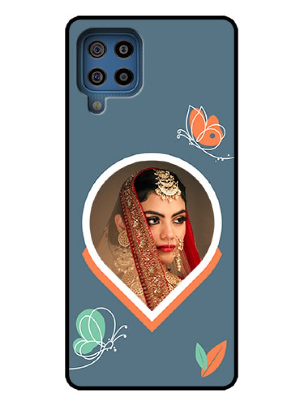 Custom Galaxy M32 4G Prime Edition Custom Metal Phone Case - Droplet Butterflies Design