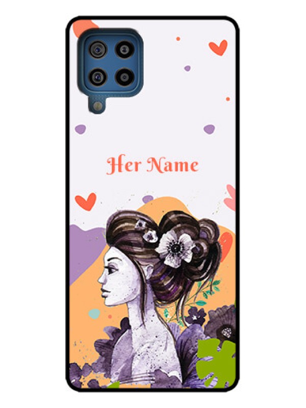 Custom Galaxy M32 4G Prime Edition Custom Metal Phone Case - Woman And Nature Design