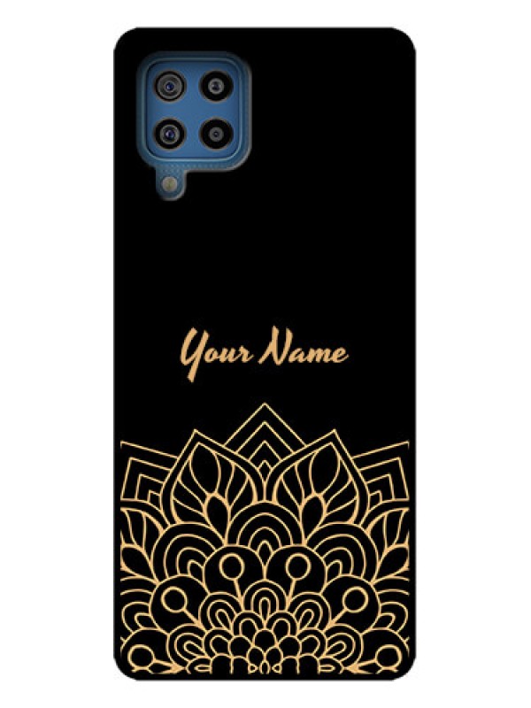 Custom Galaxy M32 4G Prime Edition Custom Metal Phone Case - Golden Mandala Design
