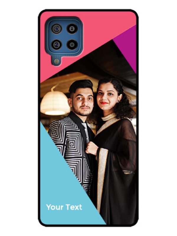 Custom Galaxy M32 4G Prime Edition Custom Metal Phone Case - Stacked Triple Colour Design