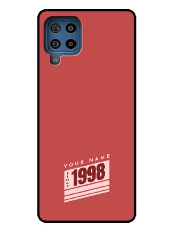Custom Galaxy M32 4G Prime Edition Custom Metal Phone Case - Red Custom Year Of Birth Design