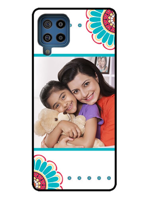 Custom Galaxy M32 4G Custom Metal Phone Case - Flower Design