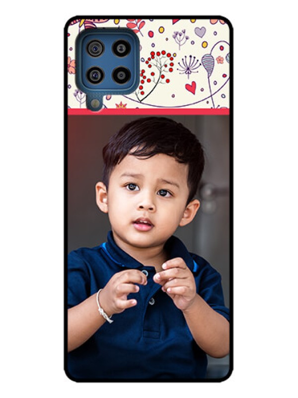 Custom Galaxy M32 4G Custom Metal Phone Case - Premium Floral Design