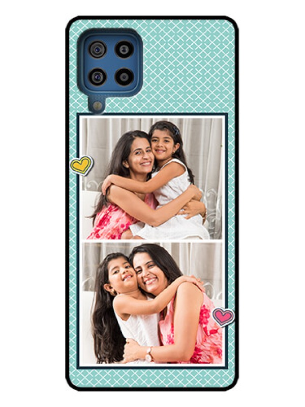 Custom Galaxy M32 4G Custom Metal Phone Case - 2 Image Holder With Pattern Design