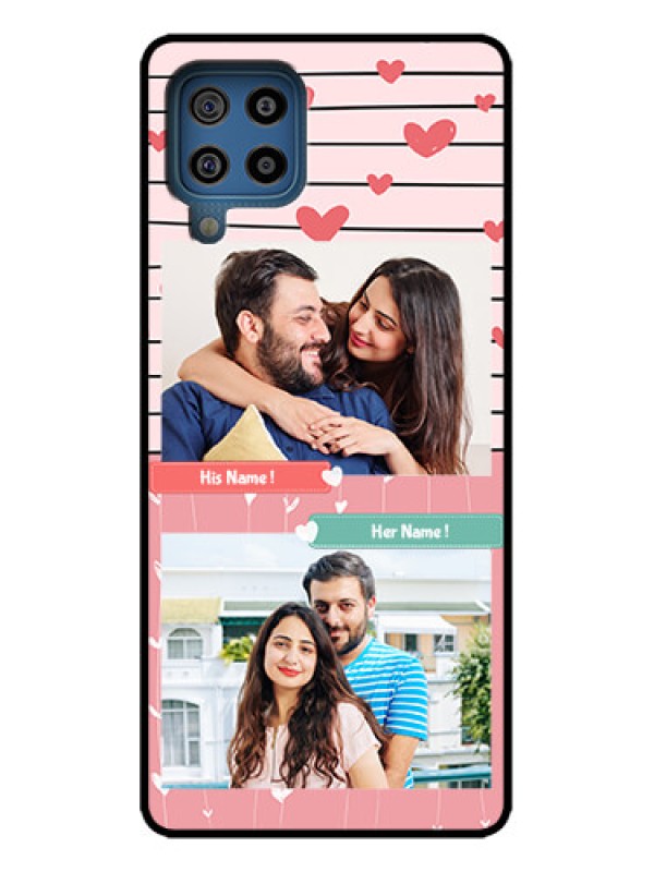 Custom Galaxy M32 4G Custom Metal Phone Case - Photo With Heart Design