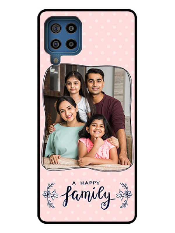 Custom Galaxy M32 4G Custom Metal Phone Case - Family With Dots Design