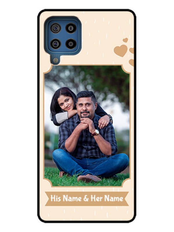 Custom Galaxy M32 4G Custom Metal Phone Case - With Confetti Love Design