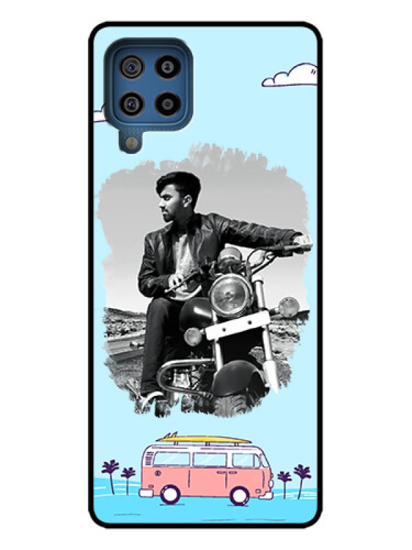 Custom Galaxy M32 4G Custom Metal Phone Case - Travel and Adventure Design