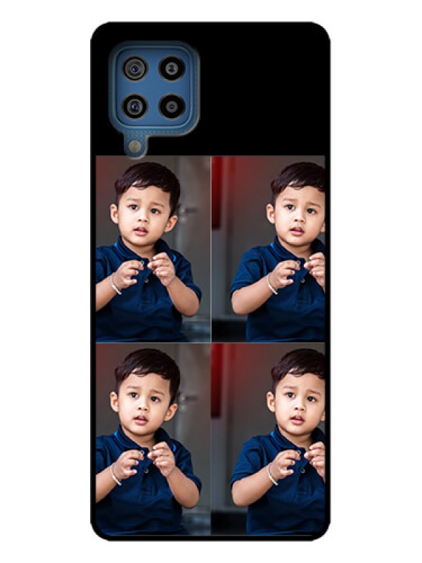 Custom Galaxy M32 4G Custom Metal Phone Case - 4 Image Holder Design