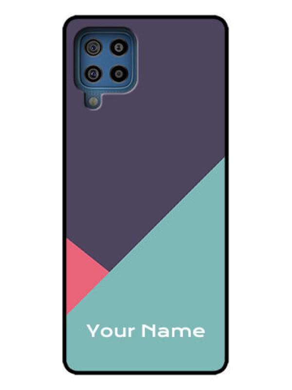 Custom Galaxy M32 4G Custom Metal Phone Case - Tri Color Abstract Design