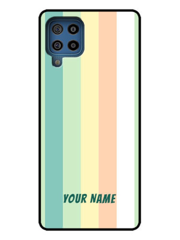 Custom Galaxy M32 4G Custom Metal Phone Case - Multi - Colour Stripes Design