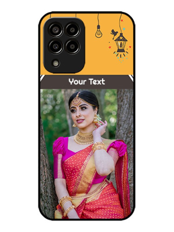 Custom Galaxy M33 5G Custom Metal Phone CaseWith Family Picture And Icons