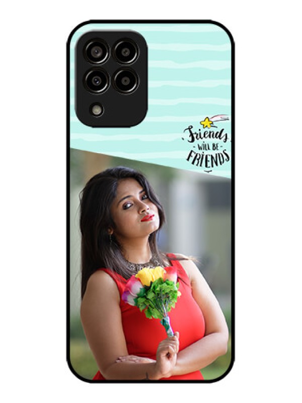 Custom Galaxy M33 5G Custom Metal Phone CaseFriends Picture Icon Design