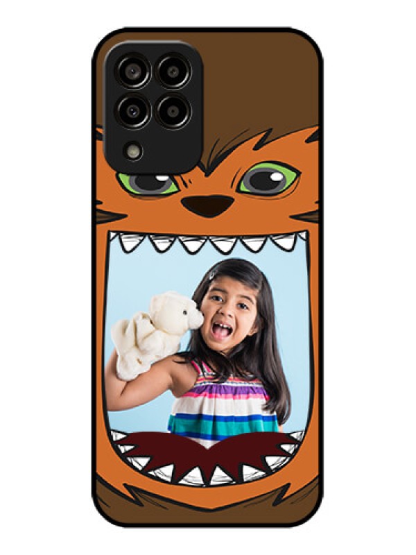 Custom Galaxy M33 5G Custom Metal Phone CaseOwl Monster Back Case Design