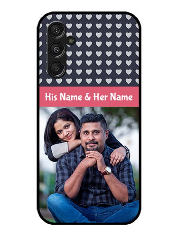 Custom Galaxy M34 5G Custom Metal Phone CaseLove Symbols Design