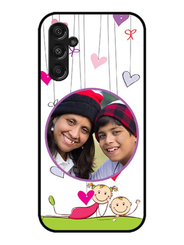 Custom Galaxy M34 5G Custom Metal Phone CaseCute Kids Phone Case Design