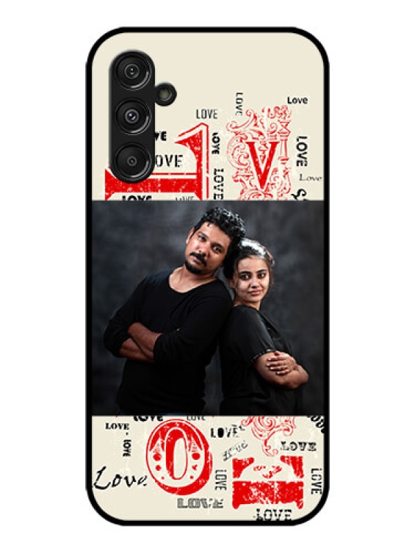 Custom Galaxy M34 5G Custom Metal Phone CaseTrendy Love Design Case