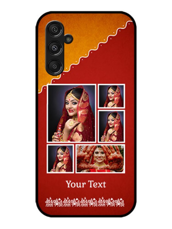 Custom Galaxy M34 5G Custom Metal Phone CaseWedding Pic Upload Design