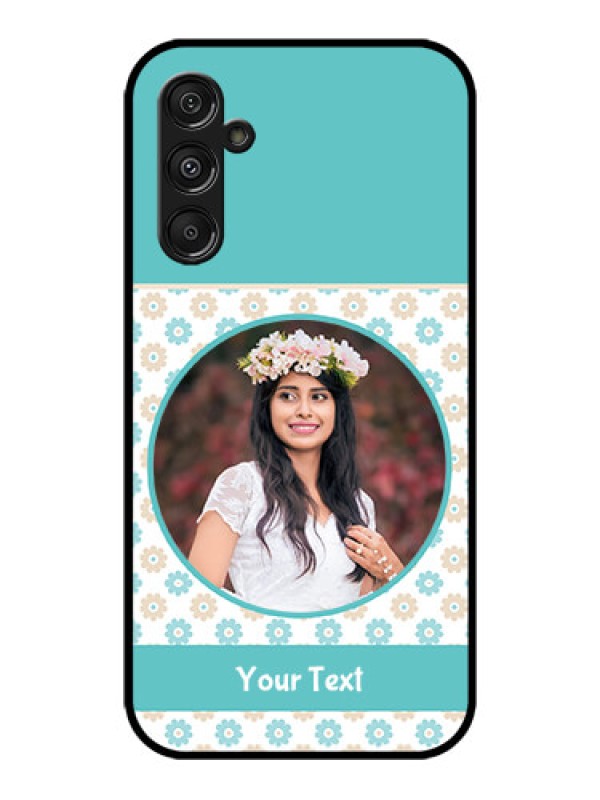 Custom Galaxy M34 5G Custom Metal Phone CaseBeautiful Flowers Design