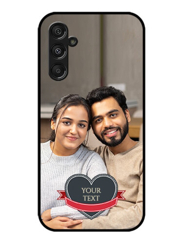 Custom Galaxy M34 5G Custom Metal Phone CaseJust Married Couple Design