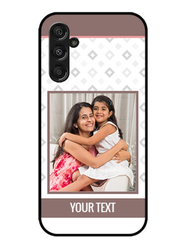 Custom Galaxy M34 5G Custom Metal Phone CaseSimple Diamond Design