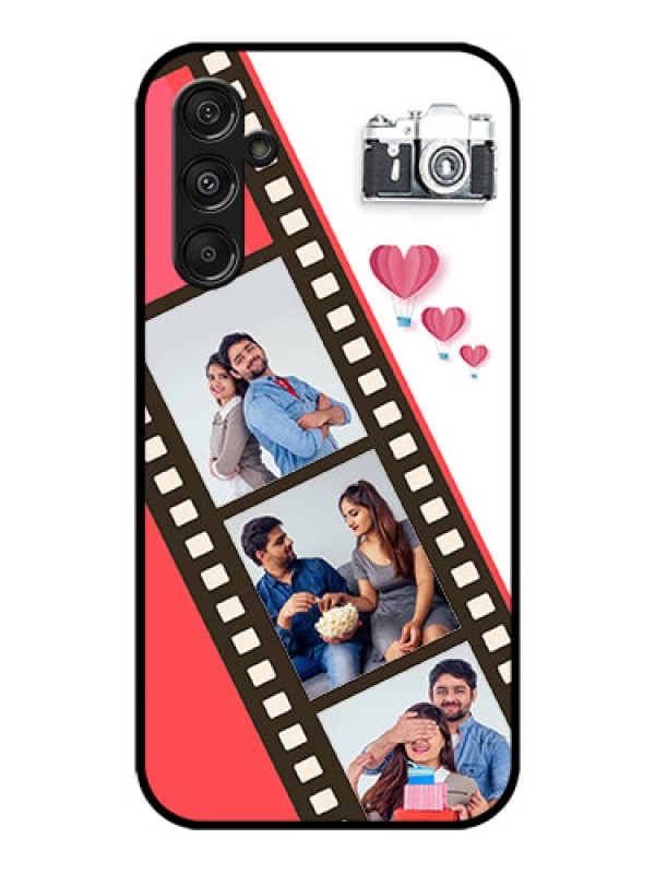 Custom Galaxy M34 5G Custom Metal Phone Case3 Image Holder With Film Reel