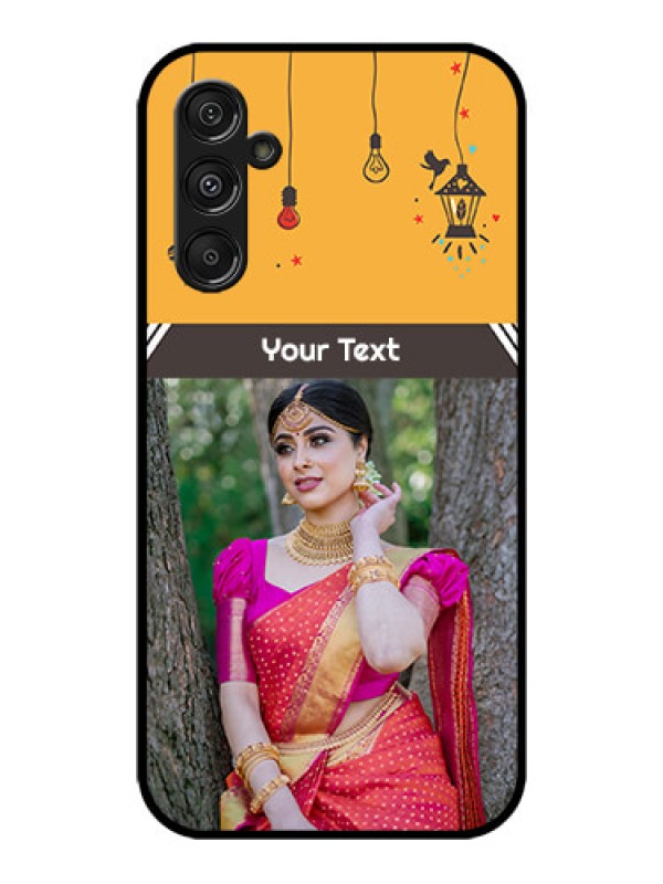 Custom Galaxy M34 5G Custom Metal Phone CaseWith Family Picture And Icons