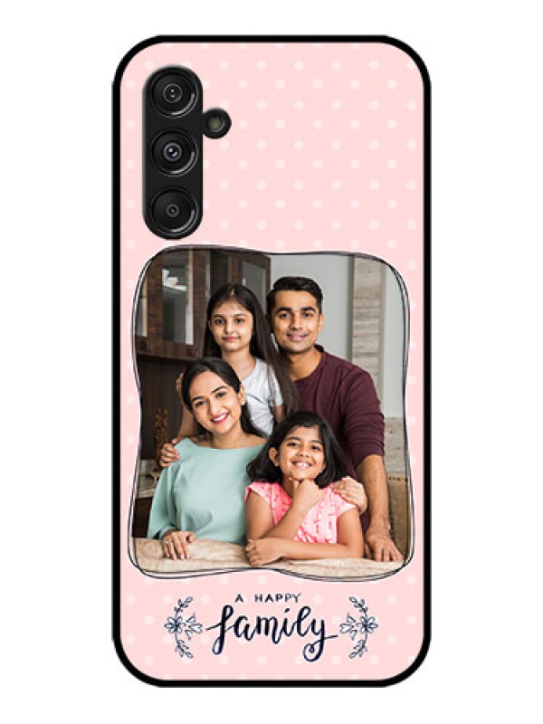 Custom Galaxy M34 5G Custom Metal Phone CaseFamily With Dots Design