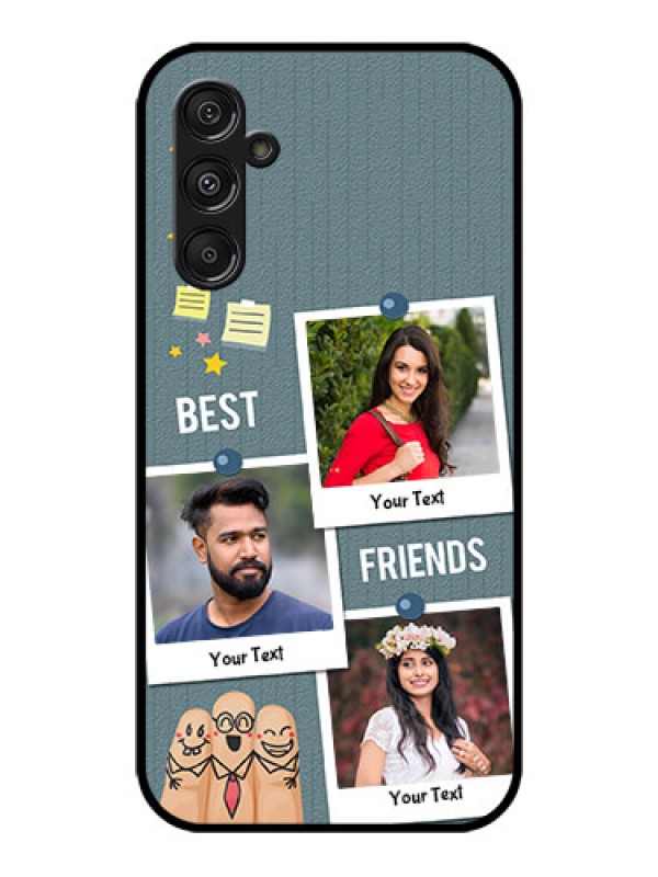 Custom Galaxy M34 5G Custom Metal Phone CaseSticky Frames And Friendship Design